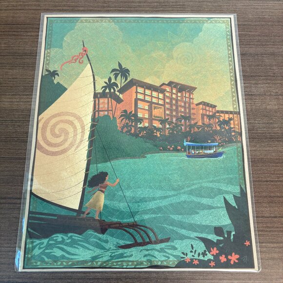 Disney Vacation Club Polynesian Resort Lithograph Picture - Picture 1 of 2